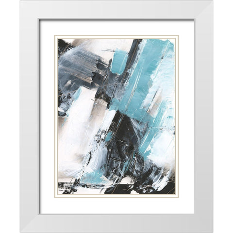 Glacial Shift I White Modern Wood Framed Art Print with Double Matting by Harper, Ethan