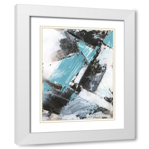 Glacial Shift II White Modern Wood Framed Art Print with Double Matting by Harper, Ethan