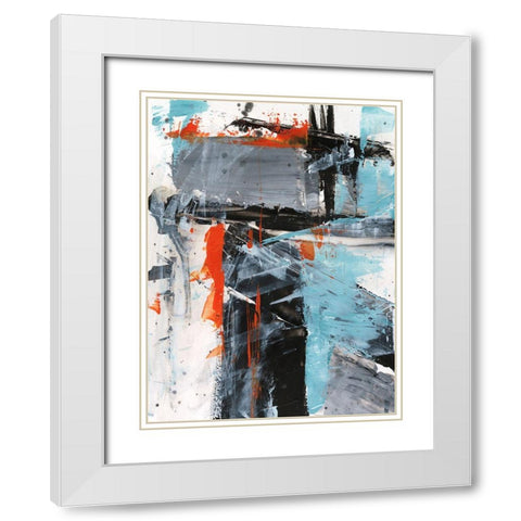 Missed Connection II White Modern Wood Framed Art Print with Double Matting by Harper, Ethan