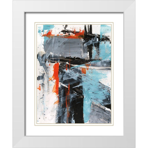 Missed Connection II White Modern Wood Framed Art Print with Double Matting by Harper, Ethan