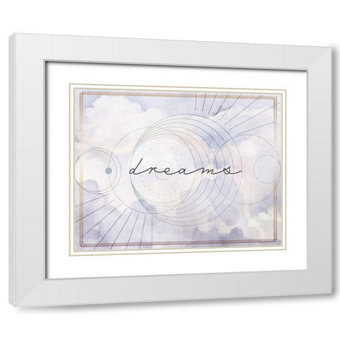 Mystic Escape I White Modern Wood Framed Art Print with Double Matting by Parker, Jennifer Paxton