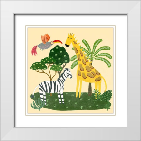 Lil Wild Ones II White Modern Wood Framed Art Print with Double Matting by Moore, Regina