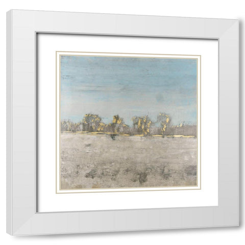 Pale Blue Sky I White Modern Wood Framed Art Print with Double Matting by OToole, Tim