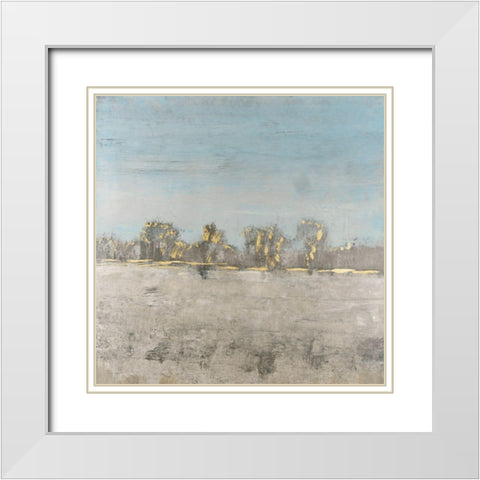 Pale Blue Sky I White Modern Wood Framed Art Print with Double Matting by OToole, Tim