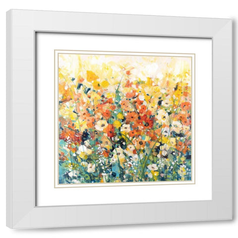 Parisian Spring II White Modern Wood Framed Art Print with Double Matting by OToole, Tim