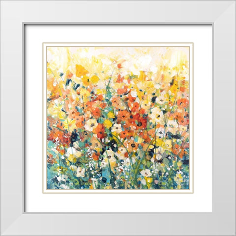 Parisian Spring II White Modern Wood Framed Art Print with Double Matting by OToole, Tim