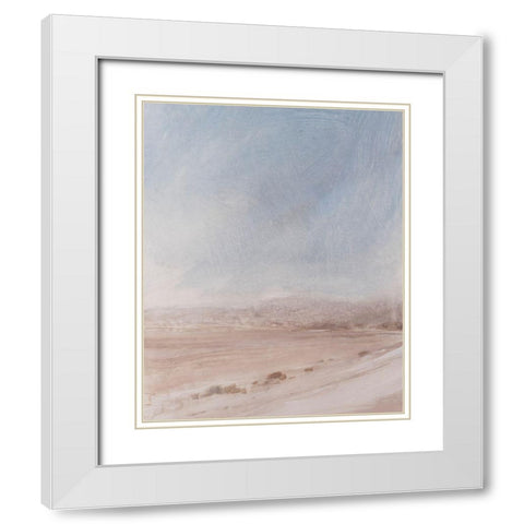 Wispy Clouds I White Modern Wood Framed Art Print with Double Matting by OToole, Tim