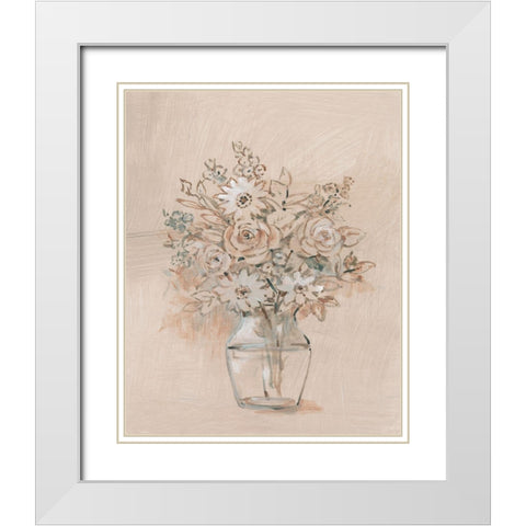 Still Life Sketch I White Modern Wood Framed Art Print with Double Matting by OToole, Tim