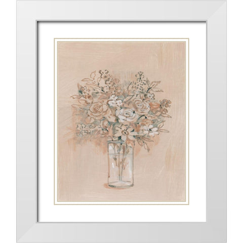 Still Life Sketch II White Modern Wood Framed Art Print with Double Matting by OToole, Tim