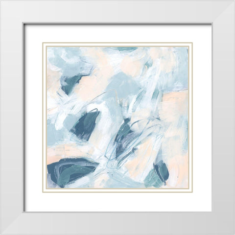 Candy Swirl II White Modern Wood Framed Art Print with Double Matting by Vess, June Erica