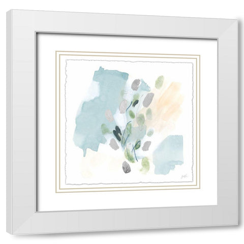 Pastel Integer IV White Modern Wood Framed Art Print with Double Matting by Vess, June Erica