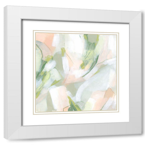 Spring Sweep II White Modern Wood Framed Art Print with Double Matting by Vess, June Erica