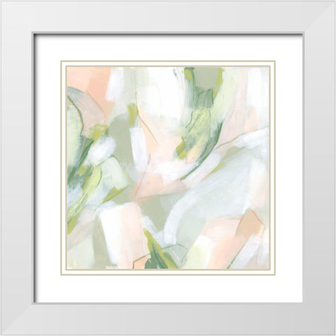 Spring Sweep II White Modern Wood Framed Art Print with Double Matting by Vess, June Erica