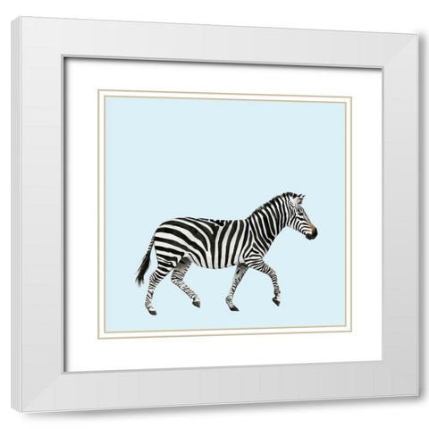 Twilight Safari I White Modern Wood Framed Art Print with Double Matting by Popp, Grace