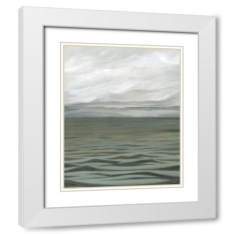 Overcasting II White Modern Wood Framed Art Print with Double Matting by Popp, Grace