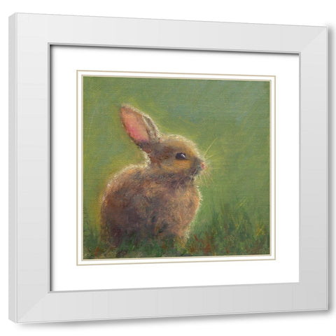 Winston White Modern Wood Framed Art Print with Double Matting by Wendling, Marilyn
