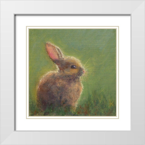 Winston White Modern Wood Framed Art Print with Double Matting by Wendling, Marilyn