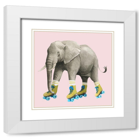 High Rollers III White Modern Wood Framed Art Print with Double Matting by Popp, Grace