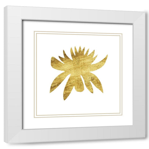 Gilded Silhouette II White Modern Wood Framed Art Print with Double Matting by Vision Studio