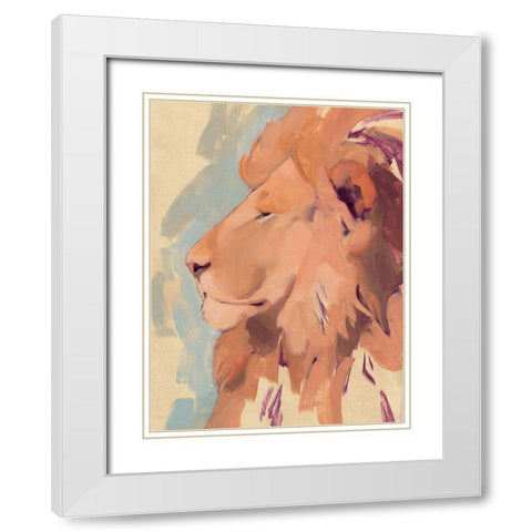Pride Leader II White Modern Wood Framed Art Print with Double Matting by Green, Jacob