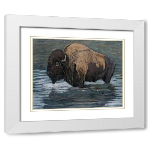 Cooling White Modern Wood Framed Art Print with Double Matting by Winkler, Kathy