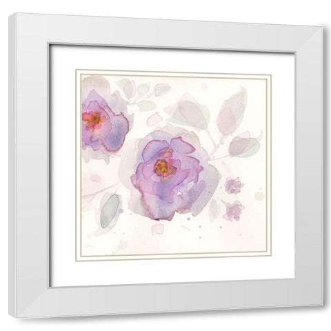 The Favorite Flowers III White Modern Wood Framed Art Print with Double Matting by Quin, Marabeth