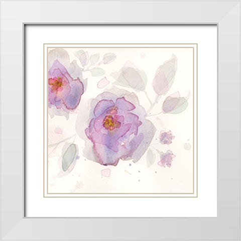 The Favorite Flowers III White Modern Wood Framed Art Print with Double Matting by Quin, Marabeth