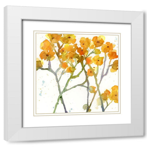 The Favorite Flowers VIII White Modern Wood Framed Art Print with Double Matting by Quin, Marabeth