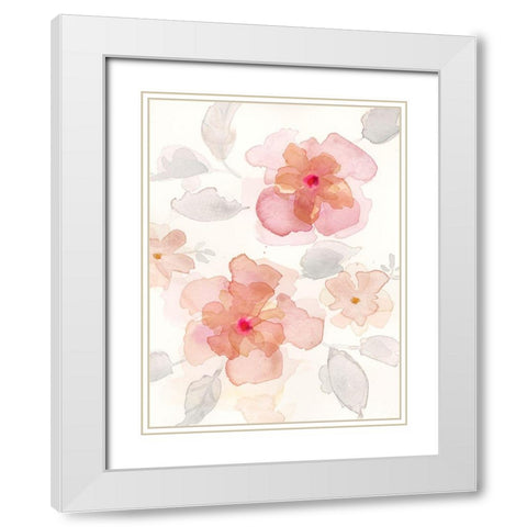 Small Glories I White Modern Wood Framed Art Print with Double Matting by Quin, Marabeth