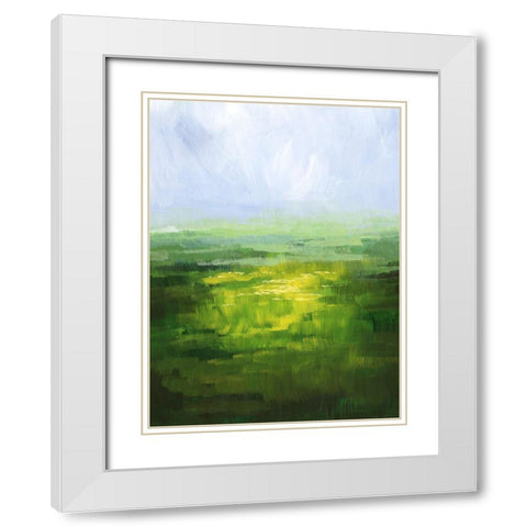 Wildflower Glow II White Modern Wood Framed Art Print with Double Matting by Popp, Grace