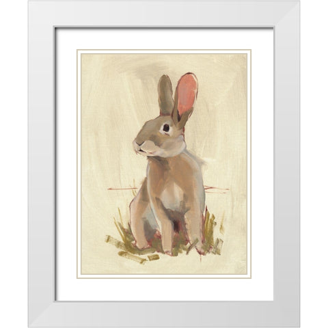 A Sign of Spring II White Modern Wood Framed Art Print with Double Matting by Green, Jacob