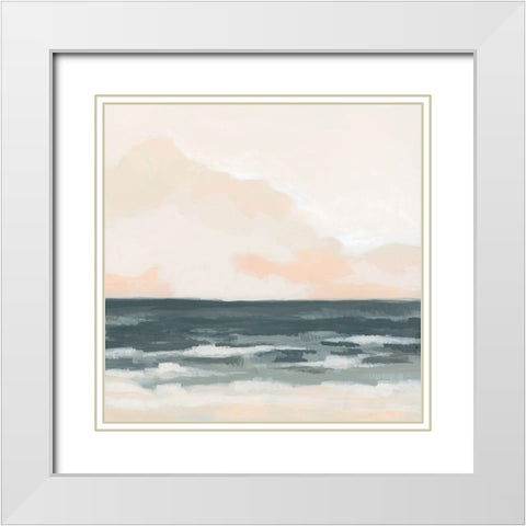 Tidal Pull I White Modern Wood Framed Art Print with Double Matting by Vess, June Erica