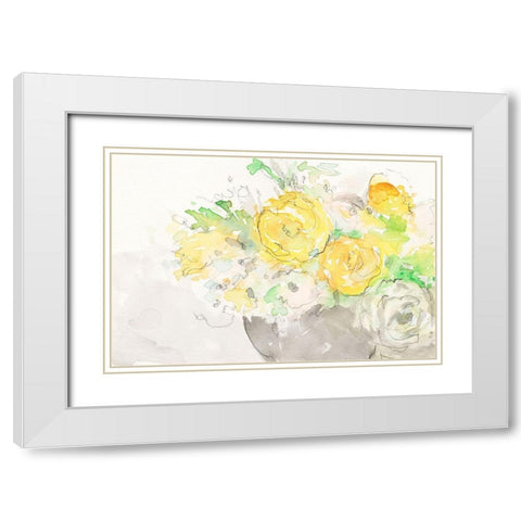 Summer Grace I White Modern Wood Framed Art Print with Double Matting by Dixon, Samuel