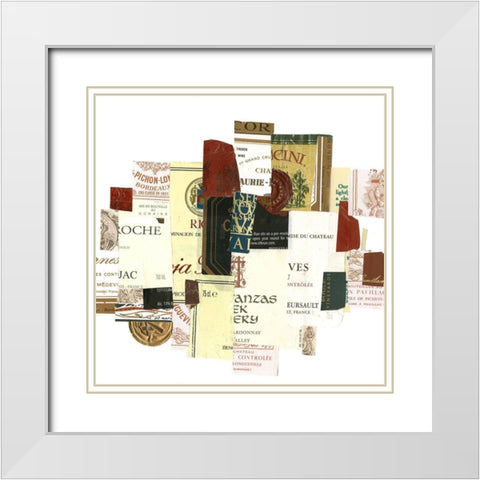 Pentimento Moment II White Modern Wood Framed Art Print with Double Matting by Dixon, Samuel