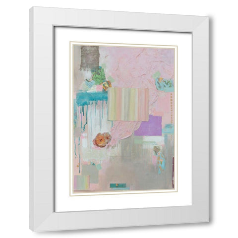 Collected Things II White Modern Wood Framed Art Print with Double Matting by Iafrate, Sandra