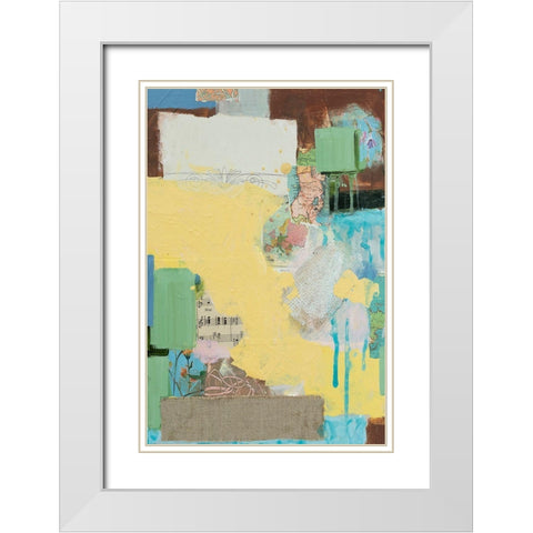 Collected Things III White Modern Wood Framed Art Print with Double Matting by Iafrate, Sandra