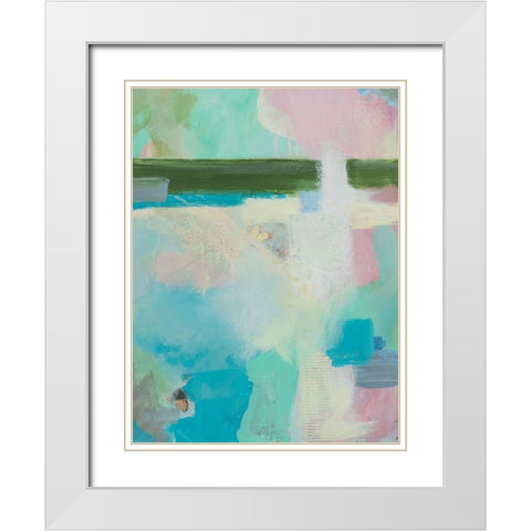 Landscape Dreams II White Modern Wood Framed Art Print with Double Matting by Iafrate, Sandra