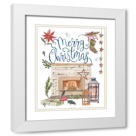 O Holy Night I White Modern Wood Framed Art Print with Double Matting by Wang, Melissa