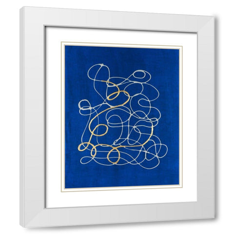 Adagio I White Modern Wood Framed Art Print with Double Matting by Lam, Vanna