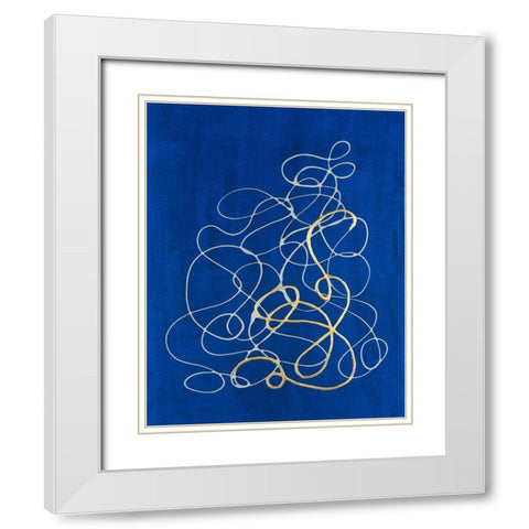 Adagio II White Modern Wood Framed Art Print with Double Matting by Lam, Vanna