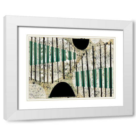 Texture Play II White Modern Wood Framed Art Print with Double Matting by Galapon, Nikki