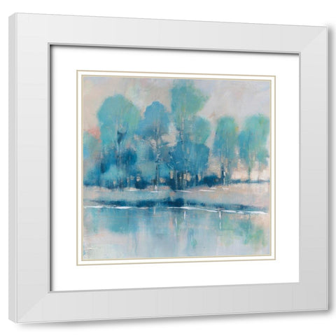 Cool Shade II White Modern Wood Framed Art Print with Double Matting by OToole, Tim