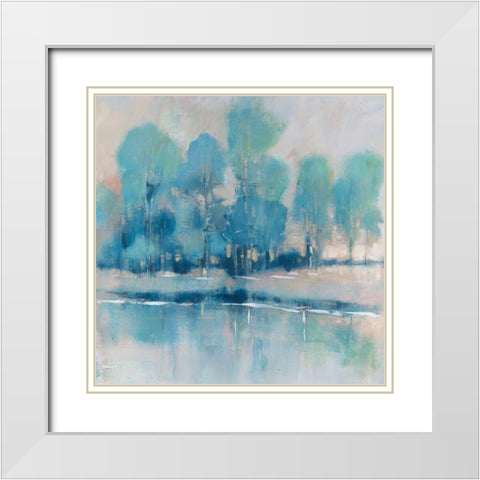 Cool Shade II White Modern Wood Framed Art Print with Double Matting by OToole, Tim
