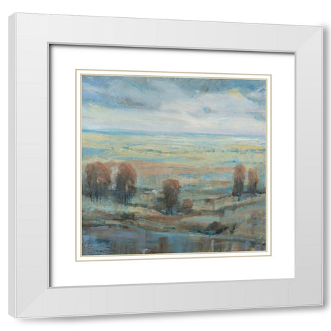 Approaching Storm I White Modern Wood Framed Art Print with Double Matting by OToole, Tim