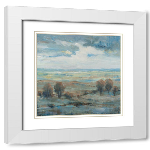 Approaching Storm II White Modern Wood Framed Art Print with Double Matting by OToole, Tim