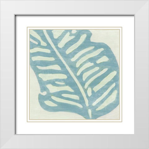 Spa Palms IV White Modern Wood Framed Art Print with Double Matting by Vess, June Erica