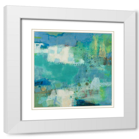 Coeval I White Modern Wood Framed Art Print with Double Matting by Jachimiec, Sue