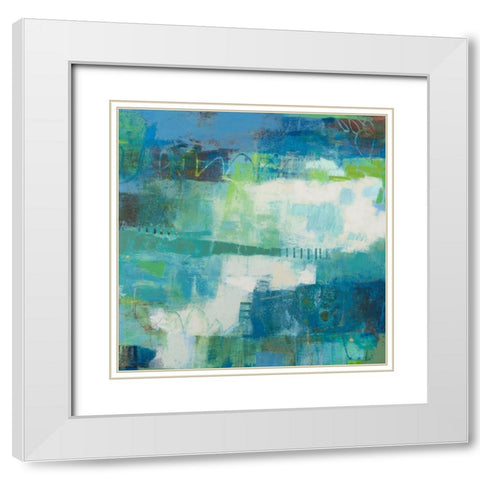Coeval II White Modern Wood Framed Art Print with Double Matting by Jachimiec, Sue