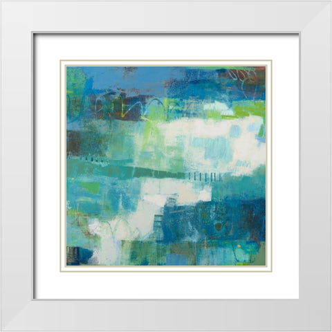 Coeval II White Modern Wood Framed Art Print with Double Matting by Jachimiec, Sue
