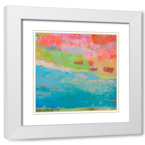 Natant II White Modern Wood Framed Art Print with Double Matting by Jachimiec, Sue